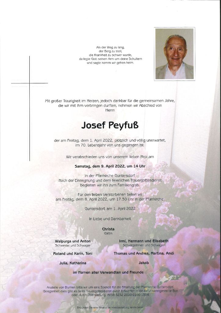 th bnail of Parte Josef Peyfuß